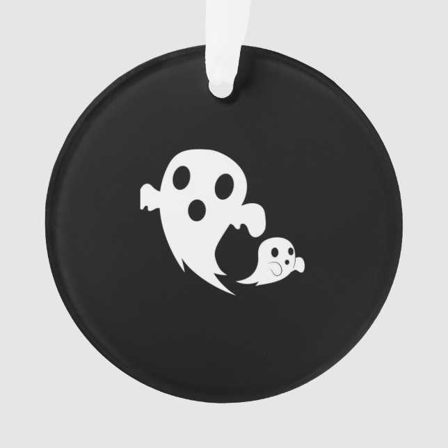 White Boo Ornament (Vorderseite)