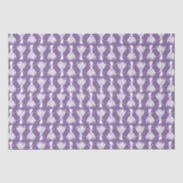 White Bouquet auf Lavender Seidenpapier