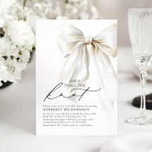 White Bow Sie bindet das Brautparty des Knotens