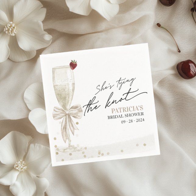 White Bow Sie bindet das Brautparty des Knotens Serviette (Von Creator hochgeladen)