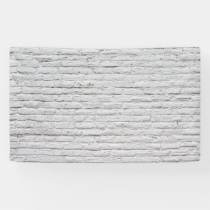 White Brick Wall Background Banner