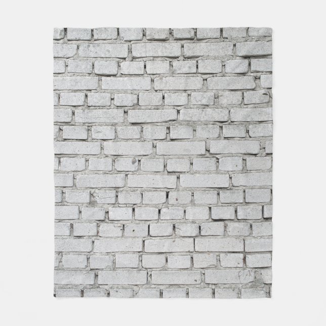 WHITE BRICK WALL FLEECEDECKE (Vorderseite)