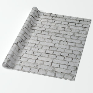 WHITE BRICK WALL GESCHENKPAPIER