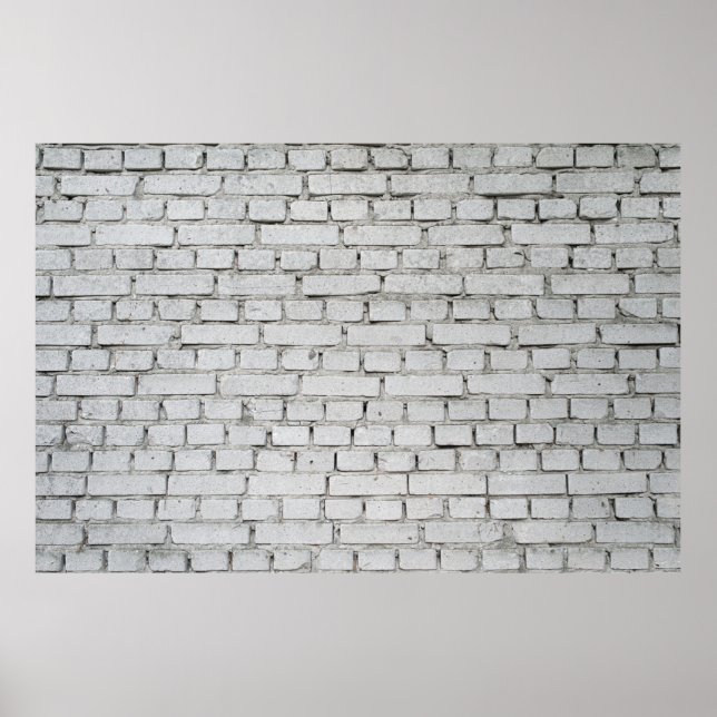 WHITE BRICK WALL POSTER (Vorne)