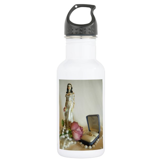White Bridal IV Edelstahlflasche (Vorderseite)