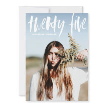 White Brush Typografy 2024 Foto Abschluss