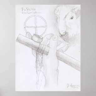 White Buffalo Calf Frau Poster