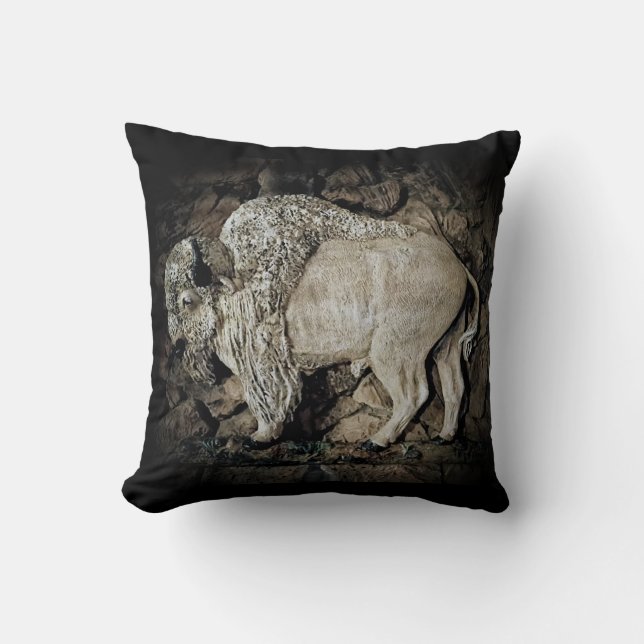 "White Buffalo" original art Kissen (Vorderseite)