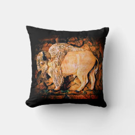 "White Buffalo" original art Kissen