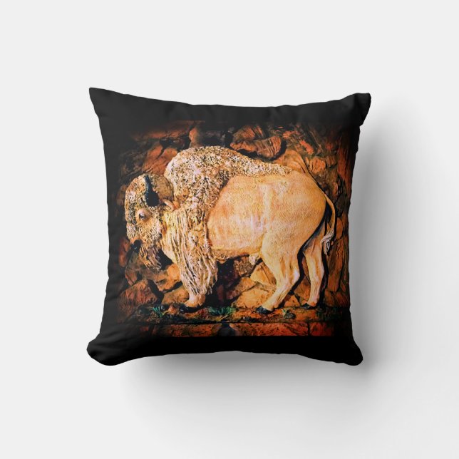 "White Buffalo" original art Kissen (Vorderseite)