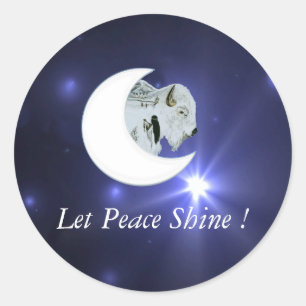 White Buffalo Peace - Aufkleber