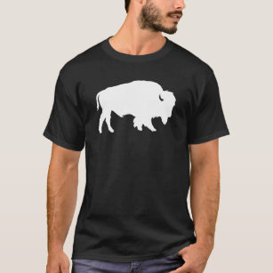 White Buffalo Silhouette Shadow Beast T-Shirt