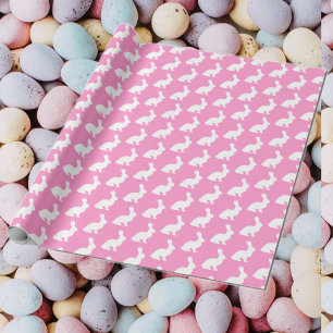 White Bunnies Geschenkpapier