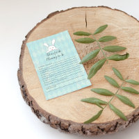 White Bunny Advisor für Mommy Baby Shower Game