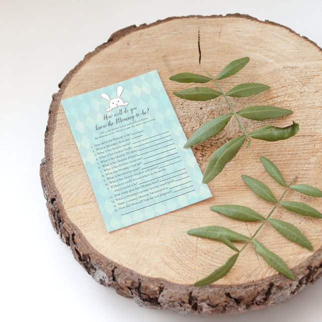 White Bunny, der Mommy Best Duwer Game kennt Einladung (Von Creator hochgeladen)