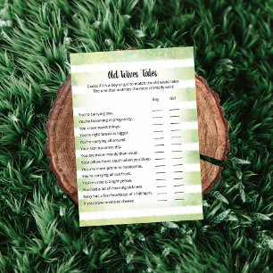 White Bunny Green Old Ehefrau Tales Game Card Einladung
