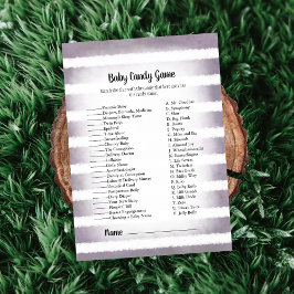 White Bunny Lila Baby Candy Baby Showspiel Einladung