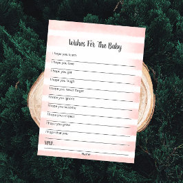 White Bunny Pink wünscht eine Babykarte Einladung