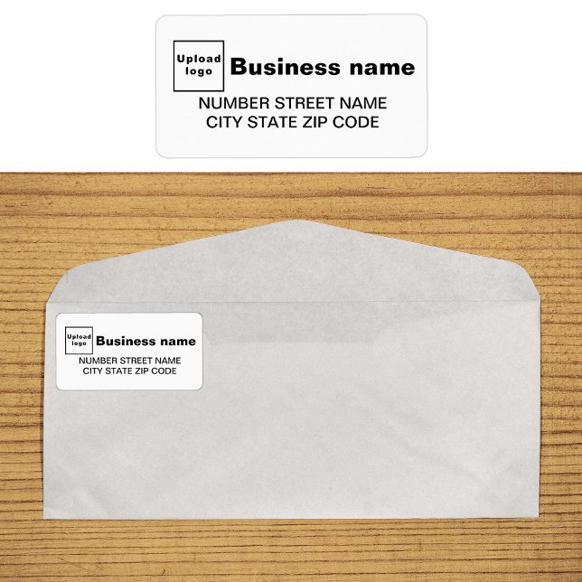 White-Business-Adressfeld Adressaufkleber (White business address label on envelope)