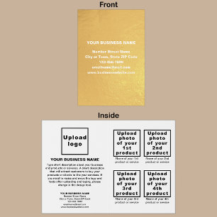 White Business Brand on Foil Card Folienkarte