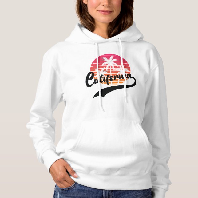 White California Retro Women's Hoodie (Vorderseite)