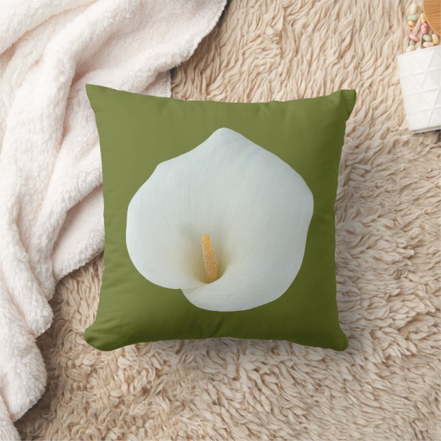 White Calla Blume Gartengarten Foto Kissen (Decke)