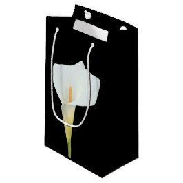 White Calla Blume Gartengarten Foto Kleine Geschenktüte