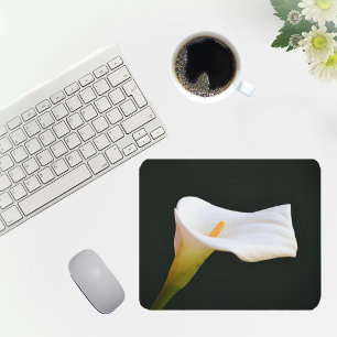 White Calla Lily Blume Mouse Pad Mousepad