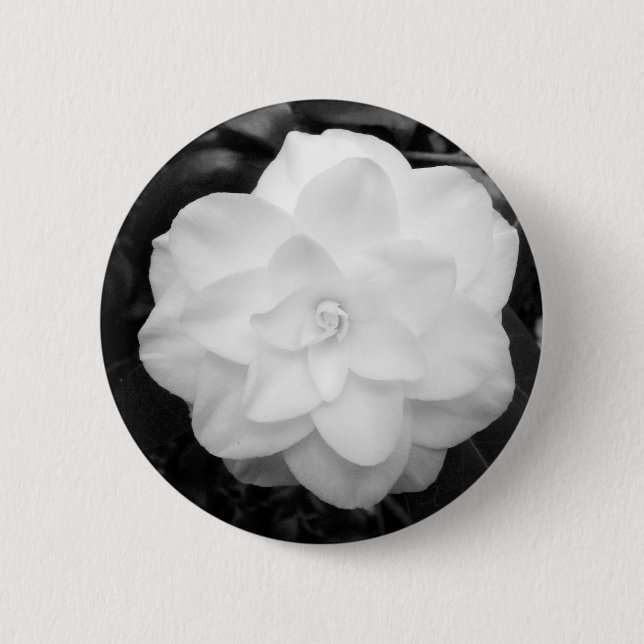 White Camellia Button (Vorderseite)