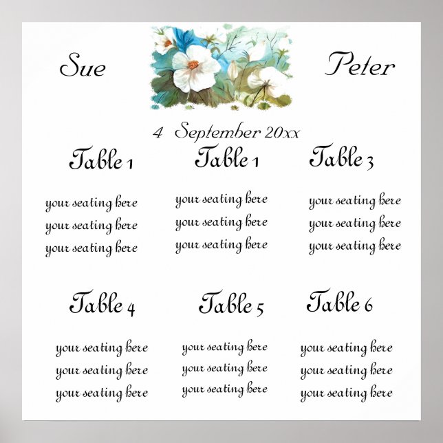 WHITE CAMELLIAS SITZ SHART POSTER (Vorne)