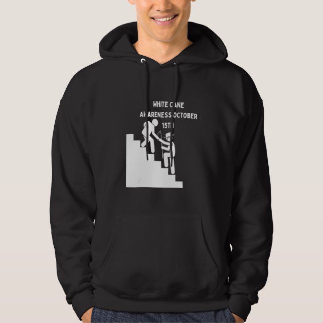 White Cane Safety Day Awareness Day October 15th I Hoodie (Vorderseite)