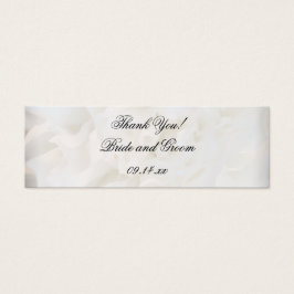 White Carnation Floral Wedding Vielen Dank für Ihr