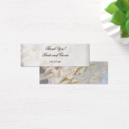 White Carnation Floral Wedding Vielen Dank für Ihr