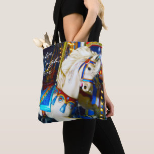 White Carousel Pferd Foto Live Lagh Liebe Zitat