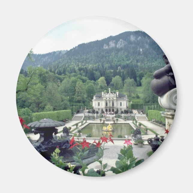 White Castle Linderhof Blume Magnet (Vorne)