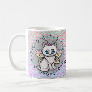White Cat Fairy Tasse