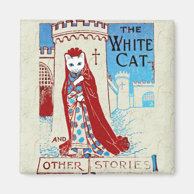 White Cat Magnet (Vorne)