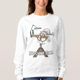 White Cat Mischief Maker Sweatshirt
