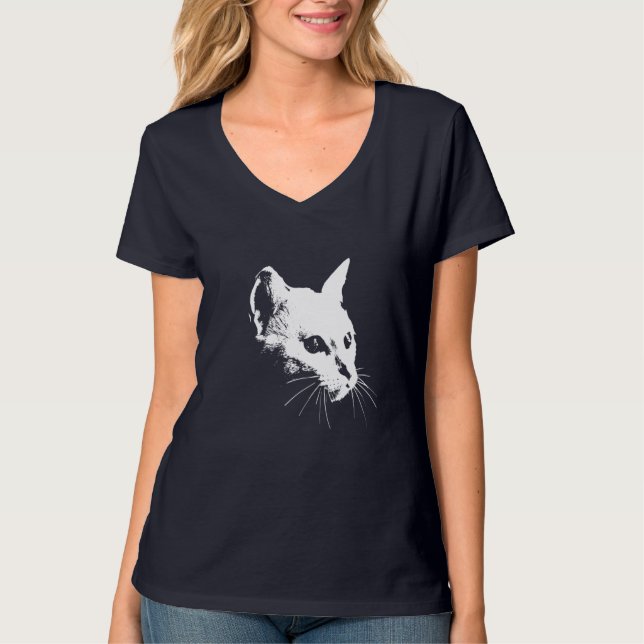White Cat T-Shirt (Vorderseite)