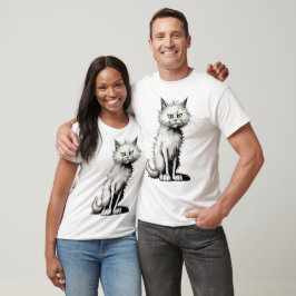 White Cat T - Shirt