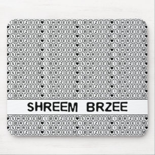 White Chant Shreem Brzee money mantra Mousepad