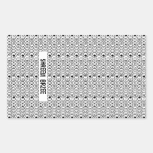 White Chant Shreem Brzee money mantra Rechteckiger Aufkleber