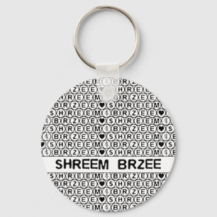 White Chant Shreem Brzee money mantra Schlüsselanhänger