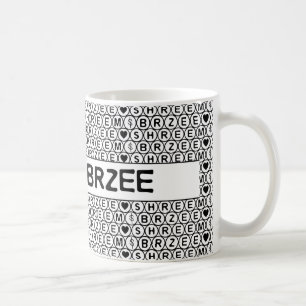 White Chant Shreem Brzee money mantra Tasse