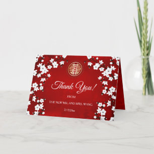 White Cherry Blossom Red Chinese Wedding Danke
