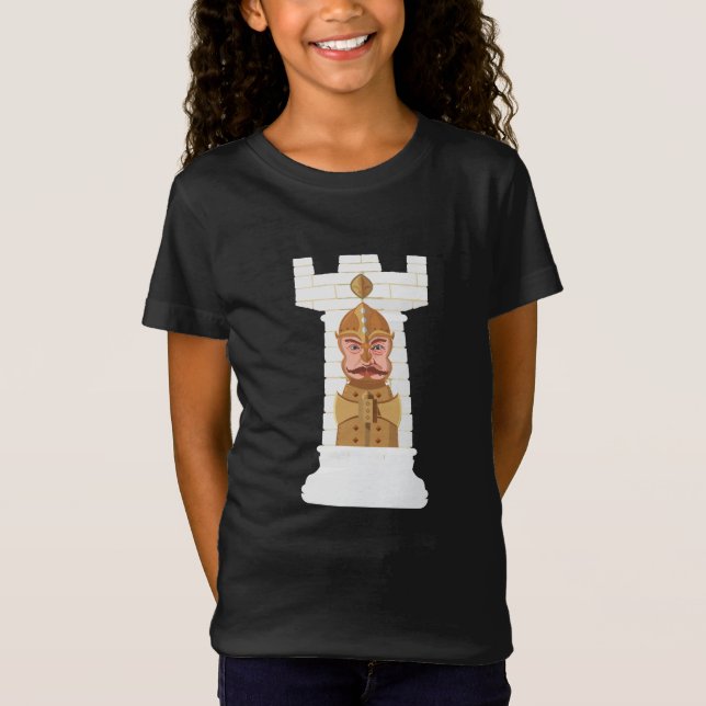 White Chess Rook T - Shirt (Vorderseite)