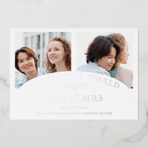 White Chic Luxury Grau 2 Fotos Collage Folieneinladung