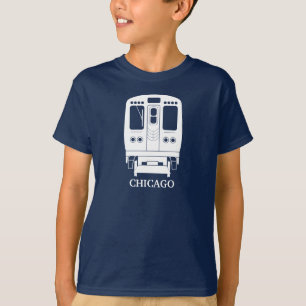 White Chicago "L" Profil T-Shirt