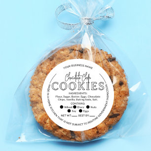 White Chocolate Chip Cookies Hütte Law Aufkleber
