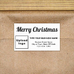 White Christmas Business Rectangle Shape Sticker<br><div class="desc">Frohe Weihnachten! Einer der bekanntesten Feiertage des Jahres. Es ist auch eine der besten Jahreszeiten für Werbung für Ihr Unternehmen. Rectangle Form Aufkleber mit Fröhlichen Weihnachtsgrüßen, Ihrem Firmennamen und anderen Informationen über Ihr Unternehmen. Sie können es als Zubehör für Ihr Produktverpackungsmaterial verwenden, um Ihren Produktnamen zu fördern. Sie können es...</div>